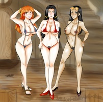 223 1303612 Boa Hancock Midori chan Mi chan Nami Nico Robin One Piece